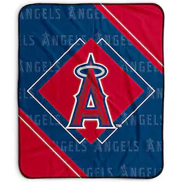 Pegasus - Los Angeles Angels 50" x 60" Diamond Logo Fleece Blanket - Multicolor