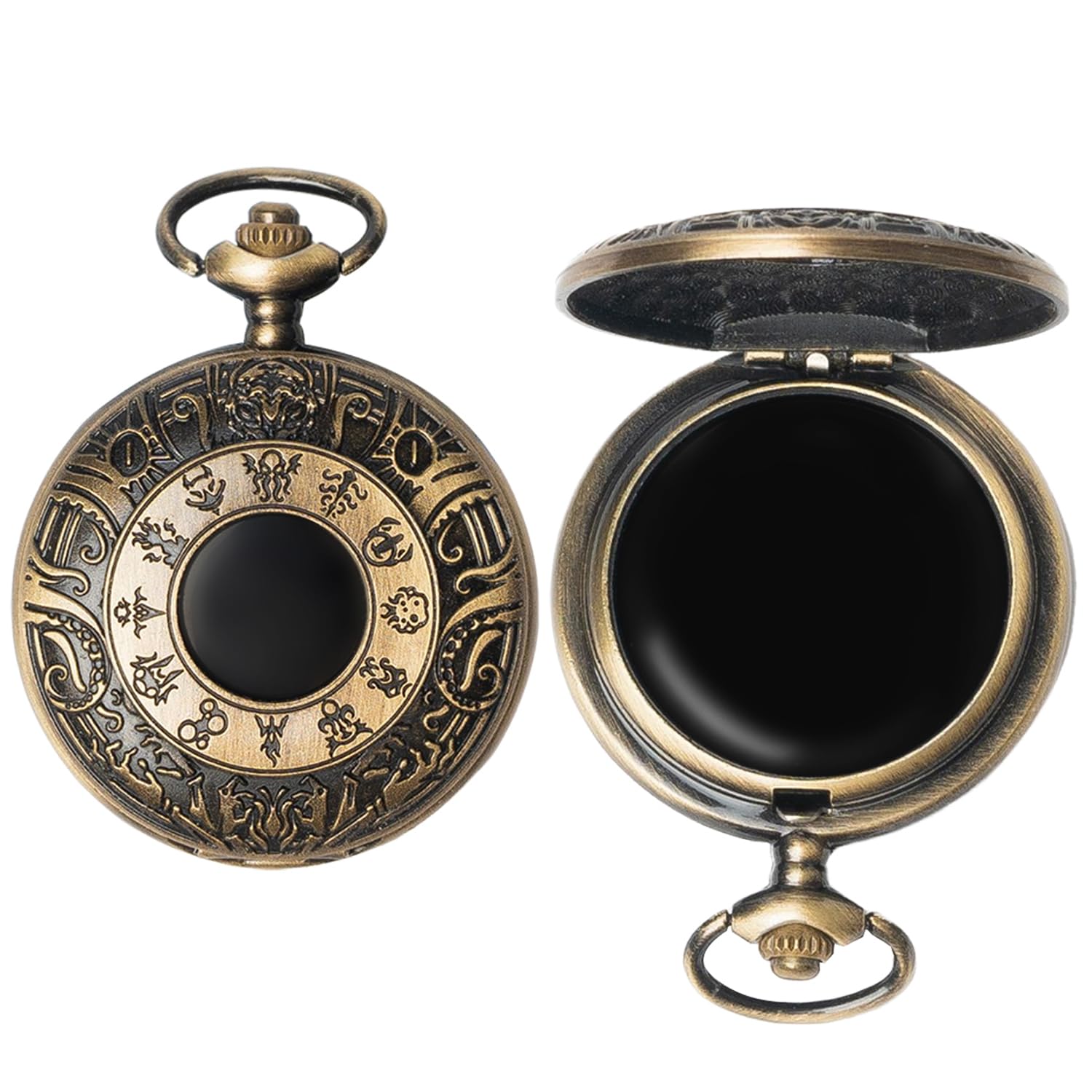 Front. Pacoar Cade - Scrying Mirror For Divination Witchcraft Meditation Witch Gifts Cthulhu Decoration Retro Mythology - 9.Mythical Totem.