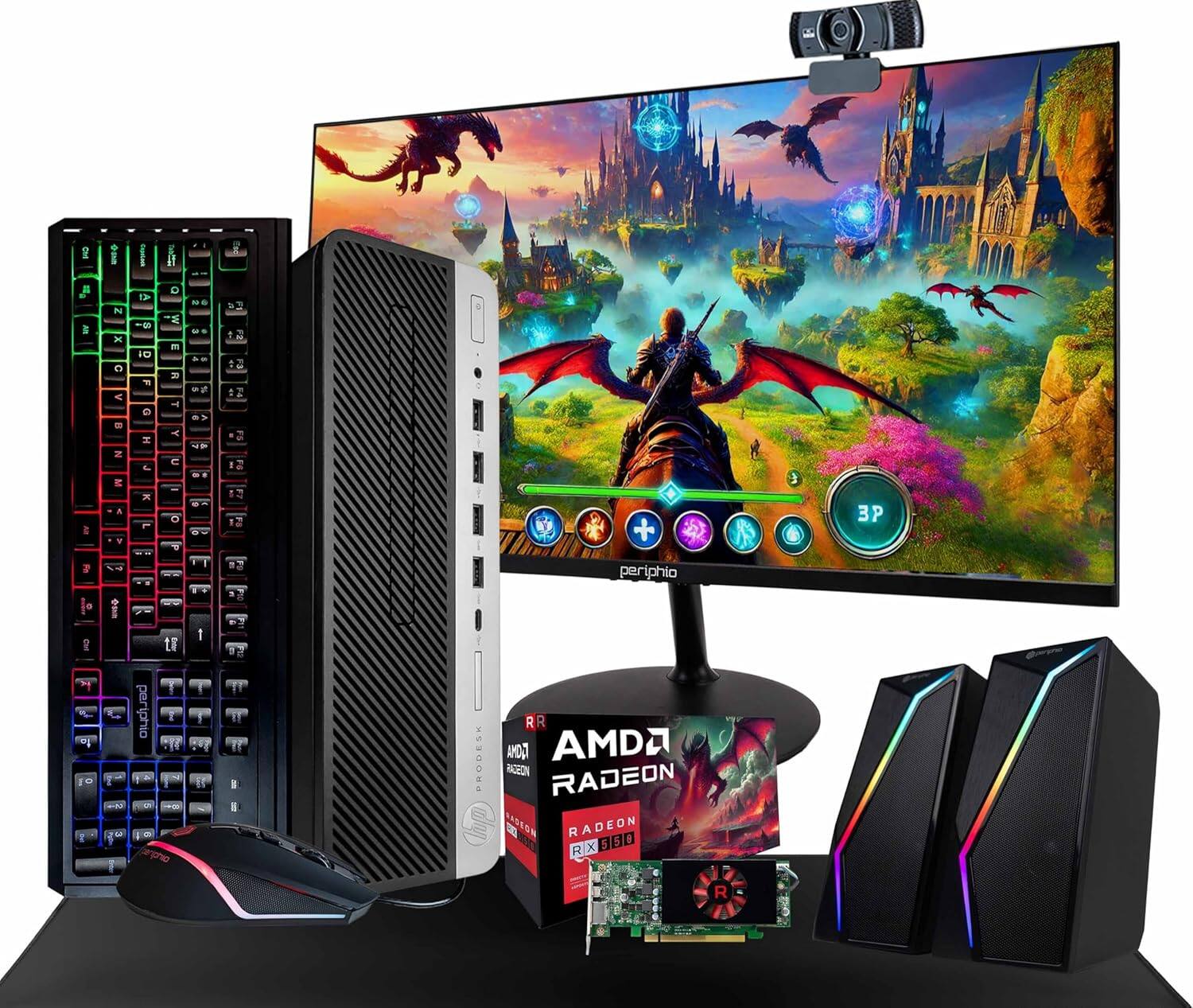 Sure, here is the corrected and grouped text:

**AMD Radeon RX 300**

**PRODESK**

**AMD Radeon RX 300**

**periphio**

**periphio**

**3P**

**R**

**R**

**R**