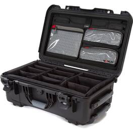 NANUK - Wheeled Series 935 Hard Case w/Lid Organizer Padded Dividers, Black