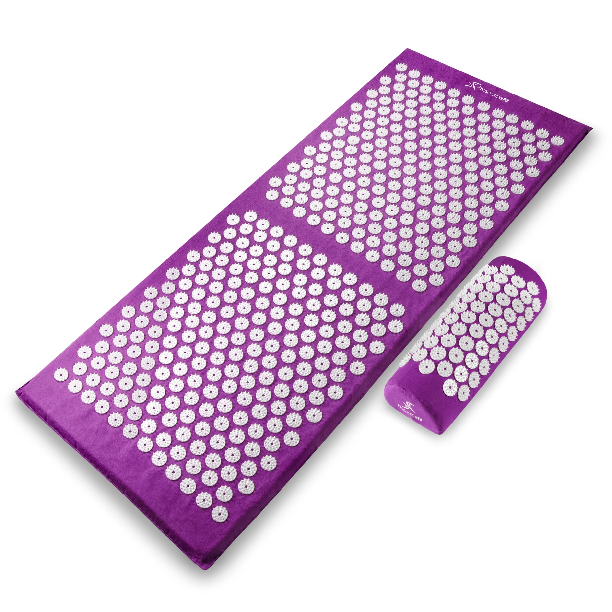 Front. ProsourceFit - ProsourceFit Full Body Acupressure Mat and Pillow Set - Purple.