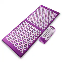 ProsourceFit - Full Body Acupressure Mat and Pillow Set - Purple