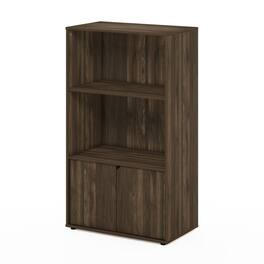 Furinno - JAYA Kitchen Storage Shelf with Cabinet - Columbia Walnut