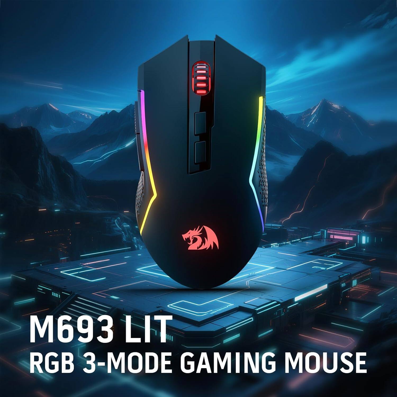 M693 LIT RGB 3-MODE GAMING MOUSE