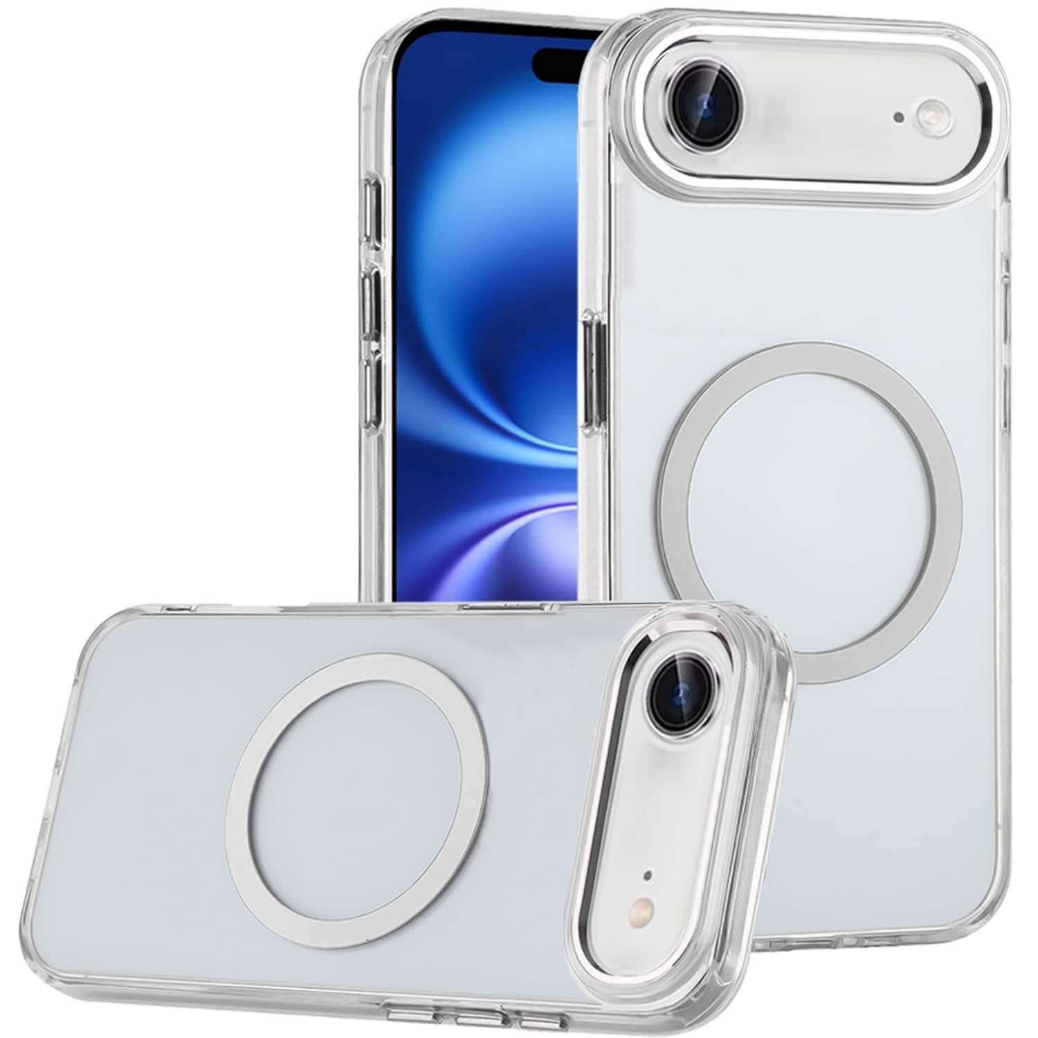 Equipd - Case for iPhone Air (6.5"), MagSafe Compatible, Acrylic Back w/ TPU Frame, Transparent Slim Magnetic Cover - Clear