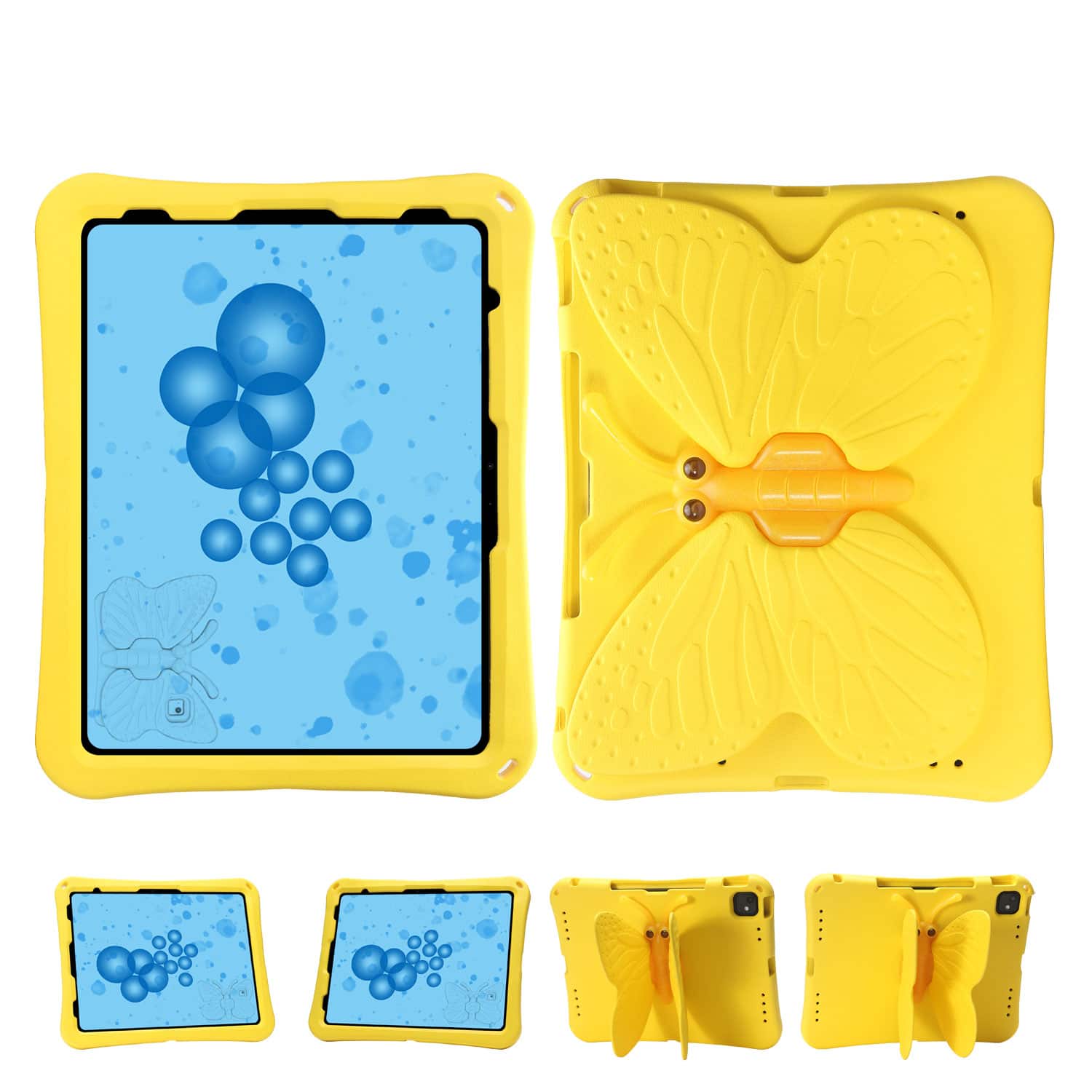 UUCOVER - Butterfly Case for iPad Air 13-inch M4 M3 M2 (2026/2025/2024),Shockproof EVA Kids Case 360° Rotating Stand Cover - Yellow price history on PriceWatchPro