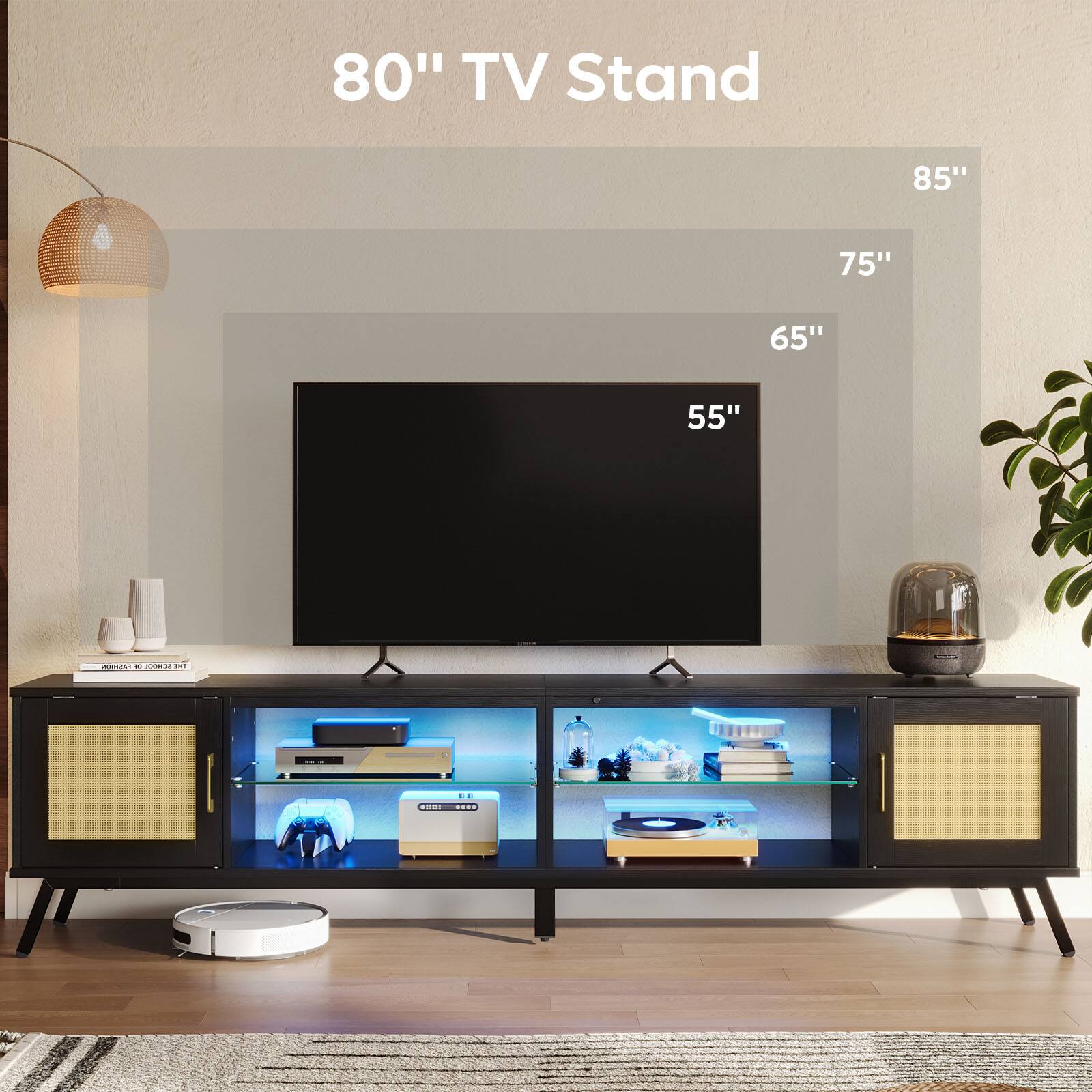 80" TV Stand 85" 75" 65" 55" 50"