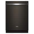 Whirlpool - 24" Top Control Built-In Dishwasher with Total Coverage Wash and Auto Open Air Dry - Fingerprint Resistant Black Stainless Steel