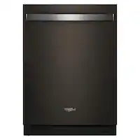 Whirlpool - 24" Top Control Built-In Dishwasher with Total Coverage Wash and Auto Open Air Dry - Black Stainless Steel - Front_Zoom
