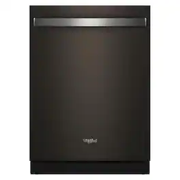 Whirlpool - 24" Top Control Built-In Dishwasher with Total Coverage Wash and Auto Open Air Dry - Black Stainless Steel