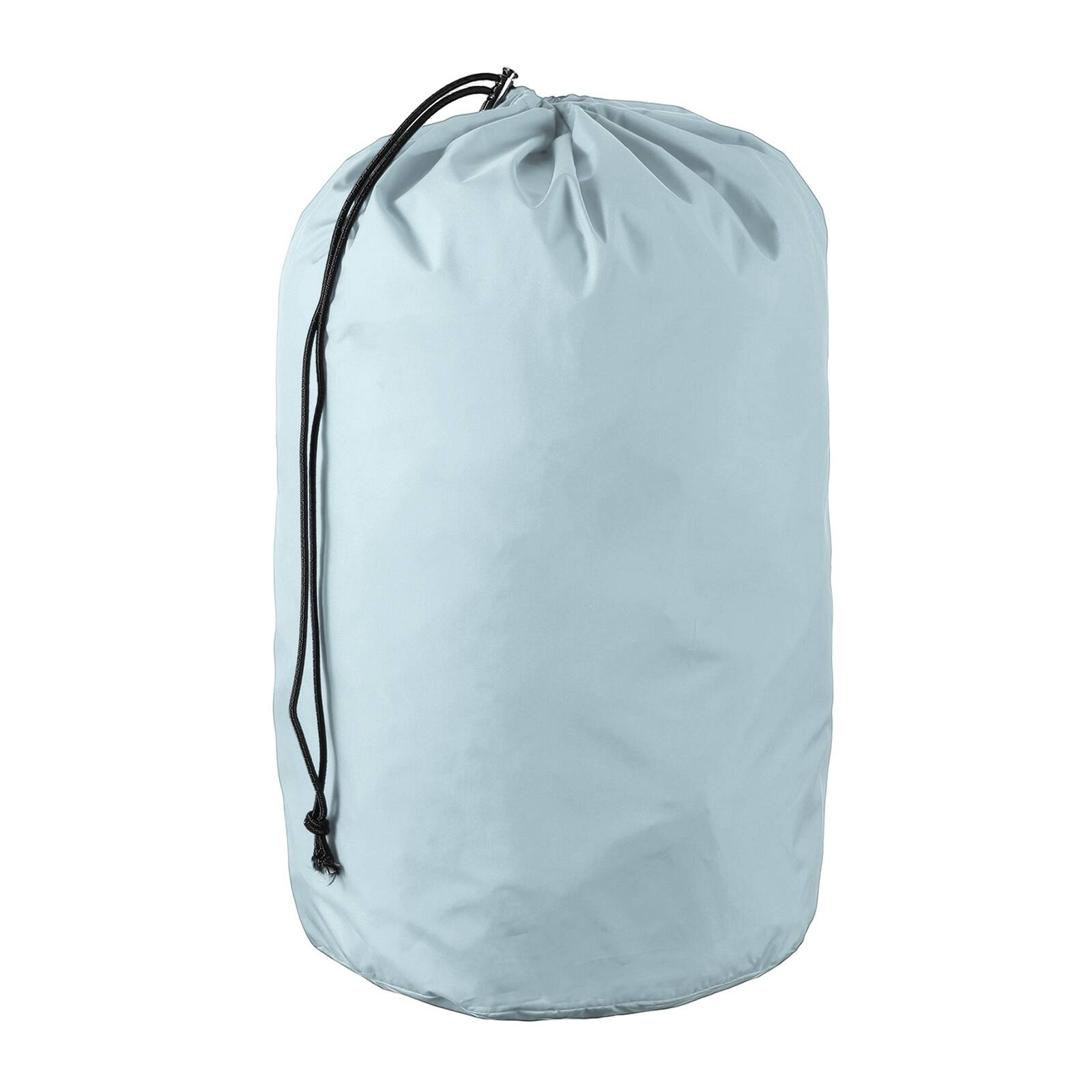 Front. Unique Bargains - Stuff Sack, Sleeping Bag Storage Sack, Waterproof Outdoor Storage, Ultralight Portable Drawstring, 8x17In, for Camping - Light Blue.
