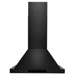 ZLINE - 24 inches - Externally Vented - Wall Range Hood - Black Stainless Steel