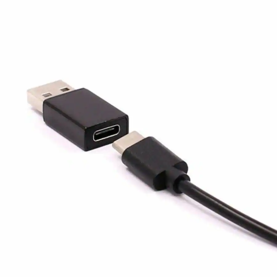 2-Pack USB C Female To USB A Male Adapter - USB 3.1 Type C Converter (Alloy)