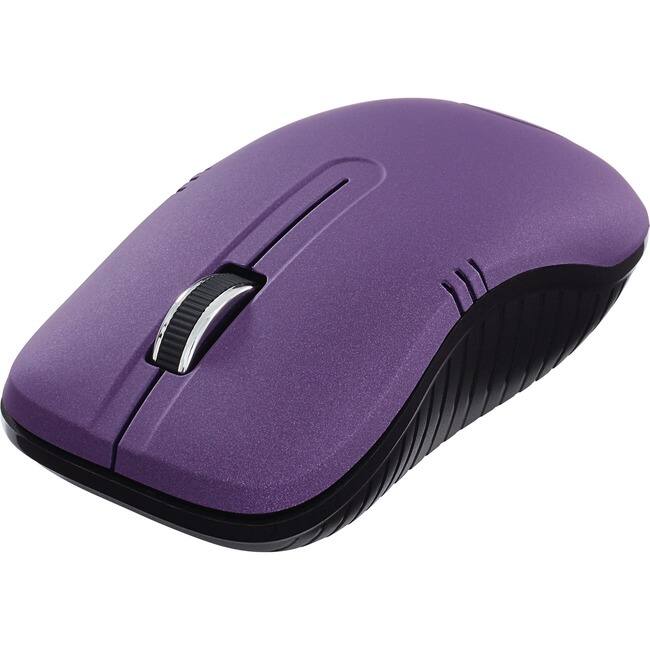 Front. Verbatim - Verbatim Wireless Notebook Optical Mouse, Commuter Series - Matte Purple - Optical - Wireless - Matte Purple - 3 - Matte Purple.