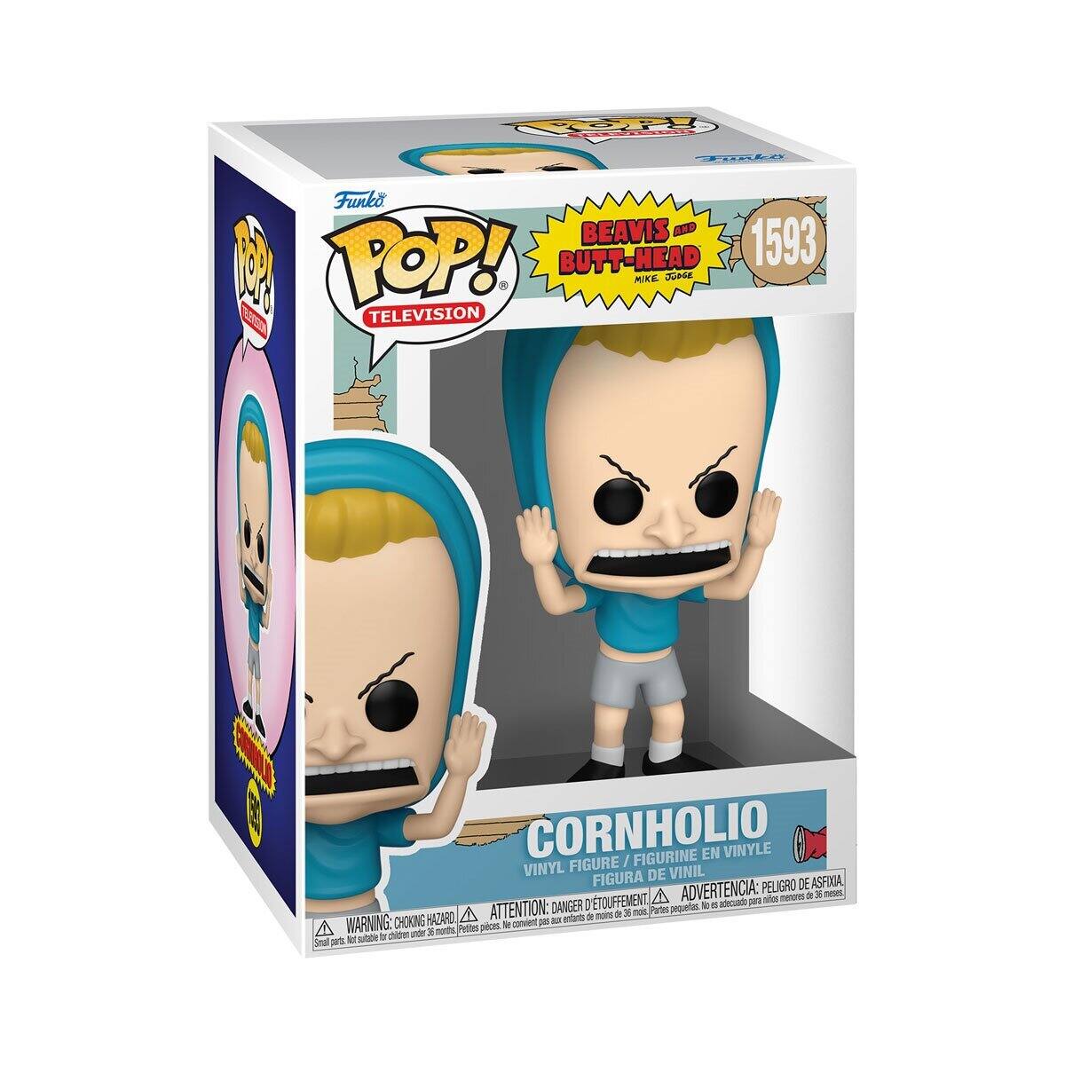 Funko Pop! Television
Beavis and Butt-Head 1593
Mike Judge
Cornholio
Vinyl Figure / Figurine en Vinyle
Figure / Figura de Vinil
Peligro de asphixia
Danger d'étouffement
Advertencia: Peligro de asphixia
Warning: Choking Hazard
Attention: Petites pièces, danger de choc