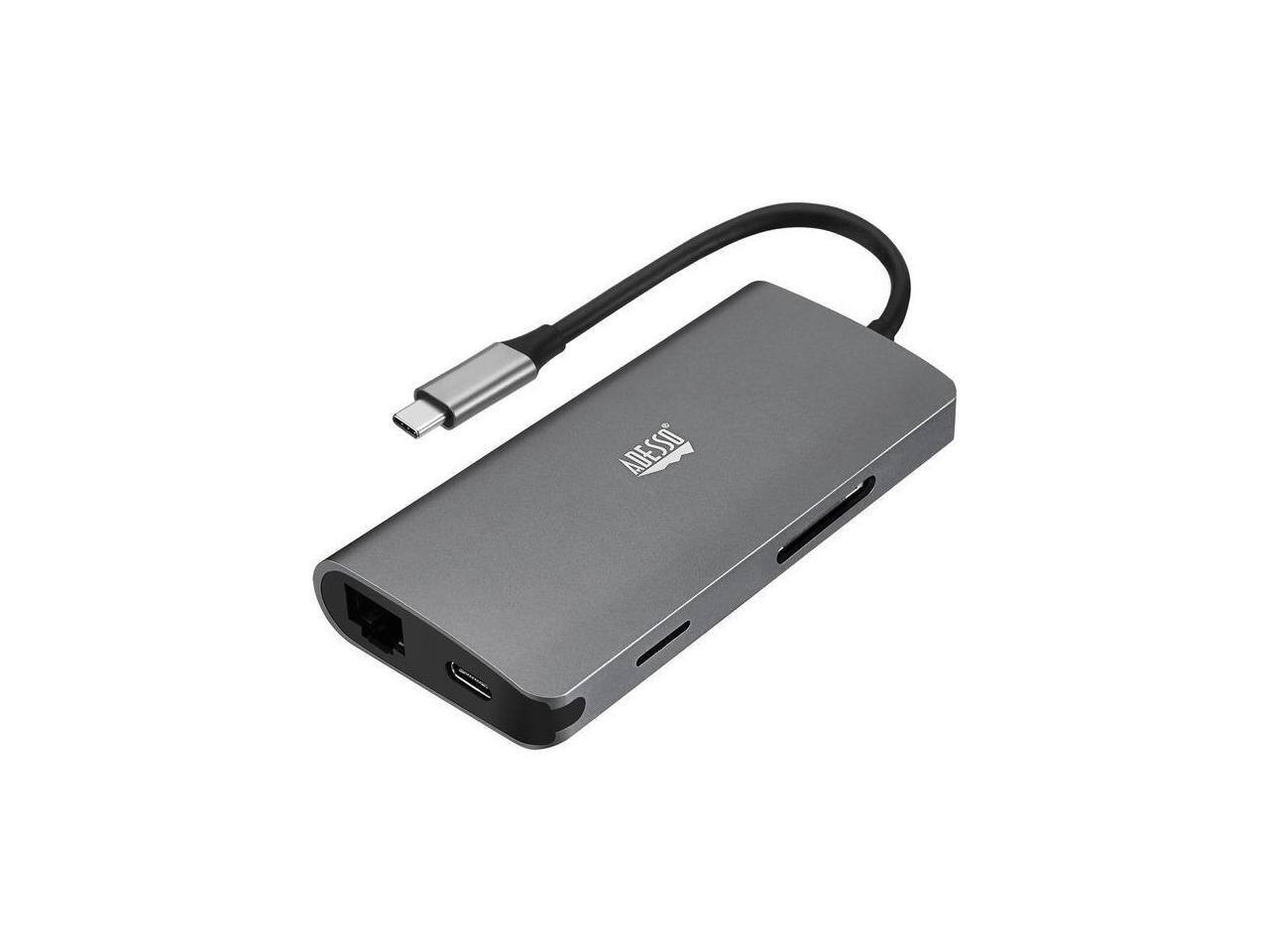 Alt View 10. Adesso - Adesso 8-in-1 USB-C Multi-Port Docking Station TAA Compliant AUH4030 - Unknown.