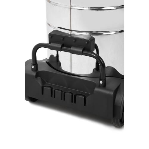 Alt View 9. Dapper Supply - 21 Gallon 8.5 Peak HP Wet Dry Vacuum Stainless Steel Shop Vac with Drain and Attachments - Silver.