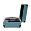 Alt View 14. Victrola - Journey Bluetooth Suitcase Record Player with 3-speed Turntable - Smoke Blue.