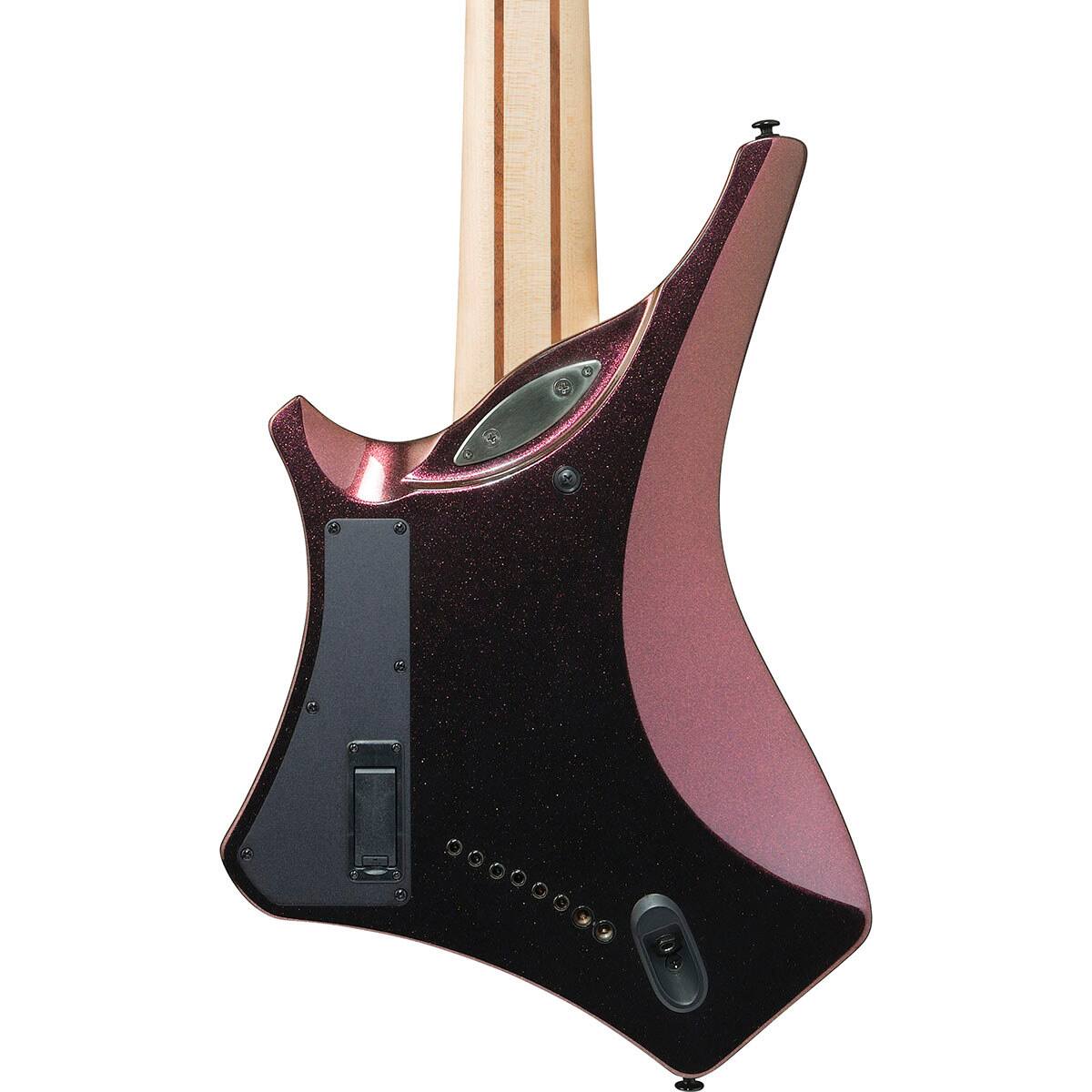 Alt View 4. Ibanez - Ibanez Alpha Series A528 8-String Multi Scale Electric Guitar, Coral Mirage.