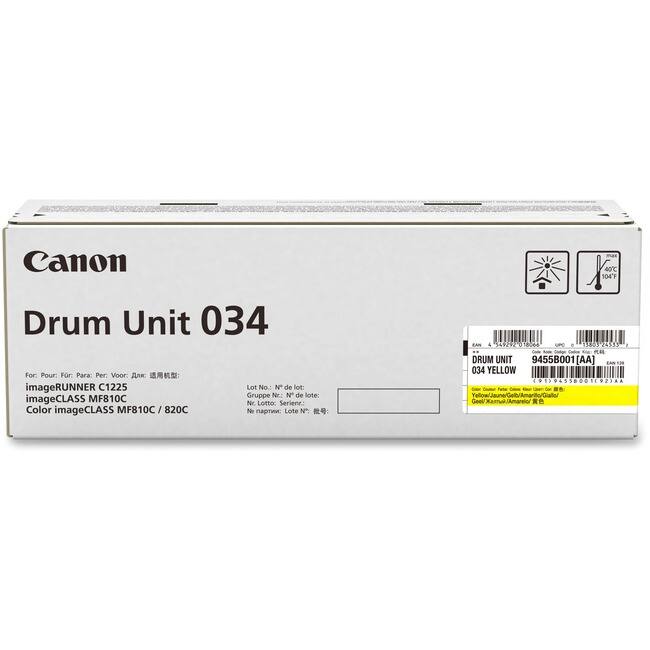 Canon
Drum Unit 034
For: Pour: Für: Para: Per: Voor: imageRUNNER C1225
imageCLASS MF810C
Color imageCLASS MF810C / 820C
Lot No.: N de lot: Gruppe r.: N de lote: Serienz:
DRUM UNIT 034 YELLOW
9458001(AA)
Yellow/Glaune/Gell/Amarillo/Gialo/Geel
UPC: 8 49458 00123 8
EAN: 4901458001238
034 YELLOW
Canon
DRUM UNIT 034 YELLOW
9458001(AA)
UPC: 8 49458 00123 8
EAN: 4901458001238
034 YELLOW
Canon
DRUM UNIT 034 YELLOW
9458001(AA)
UPC: 8 49458 001