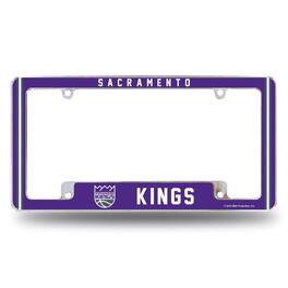 Rico Industries - Sacramento Kings Chrome Metal License Plate Frame with Full Frame Team Color Graphics - Multi