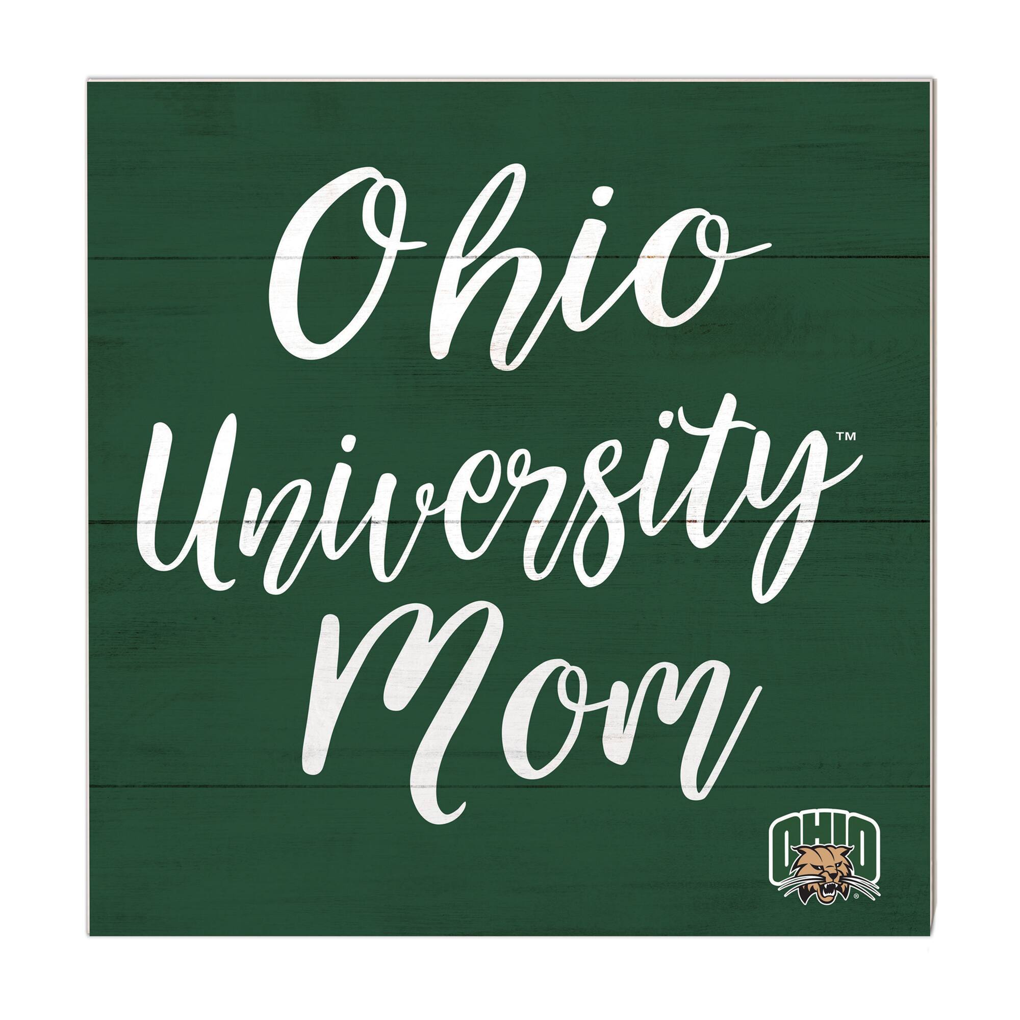 Jardine - Ohio Bobcats 10'' x 10'' Mom Plaque - Green