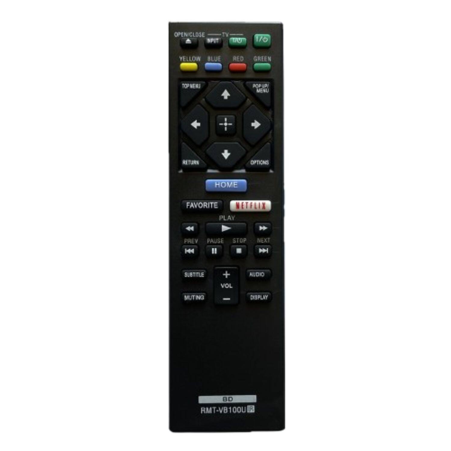 Home Collection - RMT-VB100U Replacement Remote Control for Sony Blu-ray DVD Players BDP-S1500 S3500 BX150