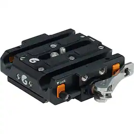 Bright Tangerine - LeftField QR Baseplate with ARRI Dovetail Plate, Riser for Sony FX6