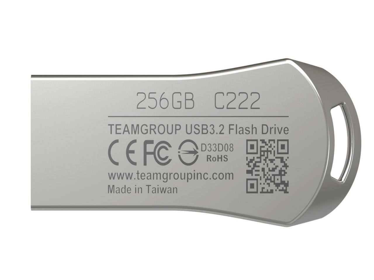 256GB C222  
TEAMGROUP USB3.2 Flash Drive  
CE FC D33D08 RoHS  
www.teamgroupinc.com  
Made in Taiwan