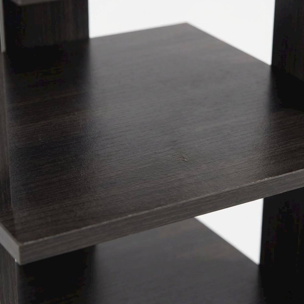 Alt View 2. FurniFact - Brown 8-Tier Vertical Shoe Tower, Free Standing Space Saving Closet Organizer - Espresso.