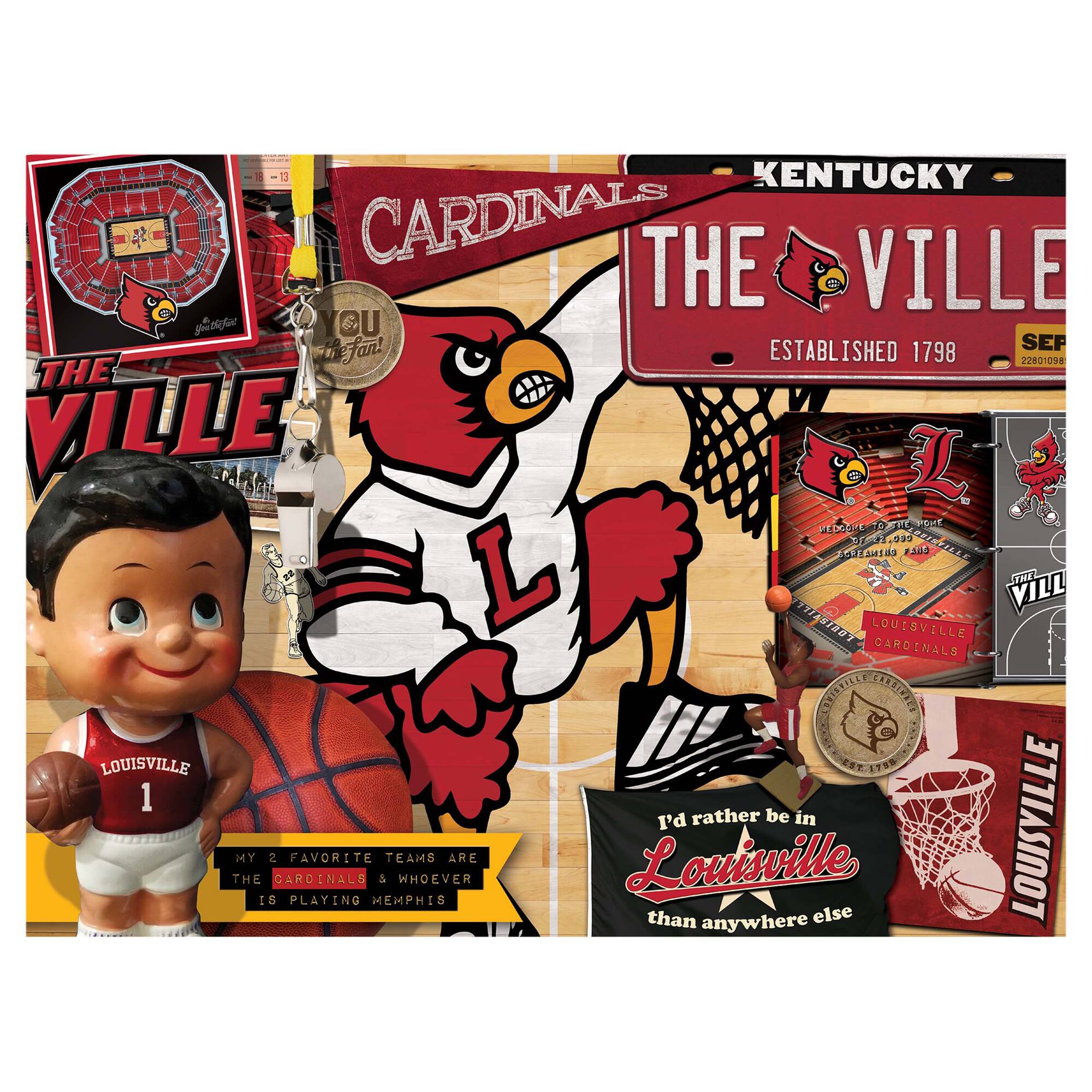Sure, here is the corrected and grouped text from the image:

---

**Top Left:**
- "THE VILLE"
- "ESTABLISHED 1798"
- "201096"

**Top Center:**
- "KENTUCKY"
- "CARDINALS"
- "THE VILLE"
- "ESTABLISHED 1798"
- "SEP 22801088"

**Top Right:**
- "LOUISVILLE CARDINALS"
- "WELCOME TO THE VILLE"
- "EST. 1798"

**Middle Left:**
- "YOU THE FAN!"

**Middle Center:**
- "LOUISVILLE 1"

**Middle Right:**
- "LOUISVILLE CARDINALS"
- "THE VILLE"

**Bottom Left:**
- "MY 2 FAVORITE TEAMS ARE THE CARDINALS & WHOEVER IS PLAYING MEMPHIS"

**Bottom Center:**
- "I'd rather be in Louisville than anywhere else"

**Bottom Right:**
- "LOUISVILLE"

---