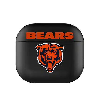 Front. Keyscaper - Chicago Bears Black Chicago Bears Insignia AirPods 3rd Gen Case Cover - Black.