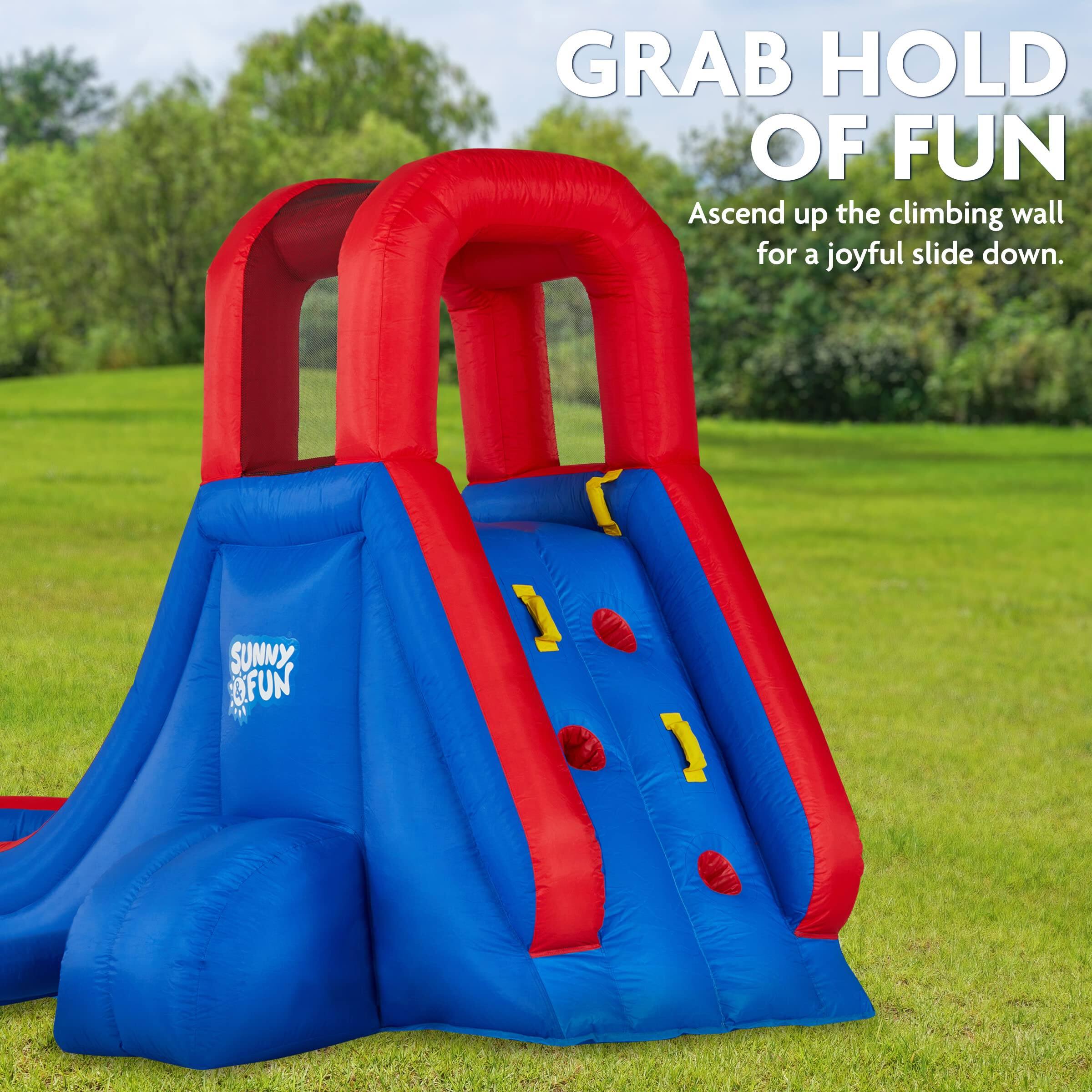 GRAB HOLD OF FUN
Ascend up the climbing wall for a joyful slide down.
SUNNY FUN