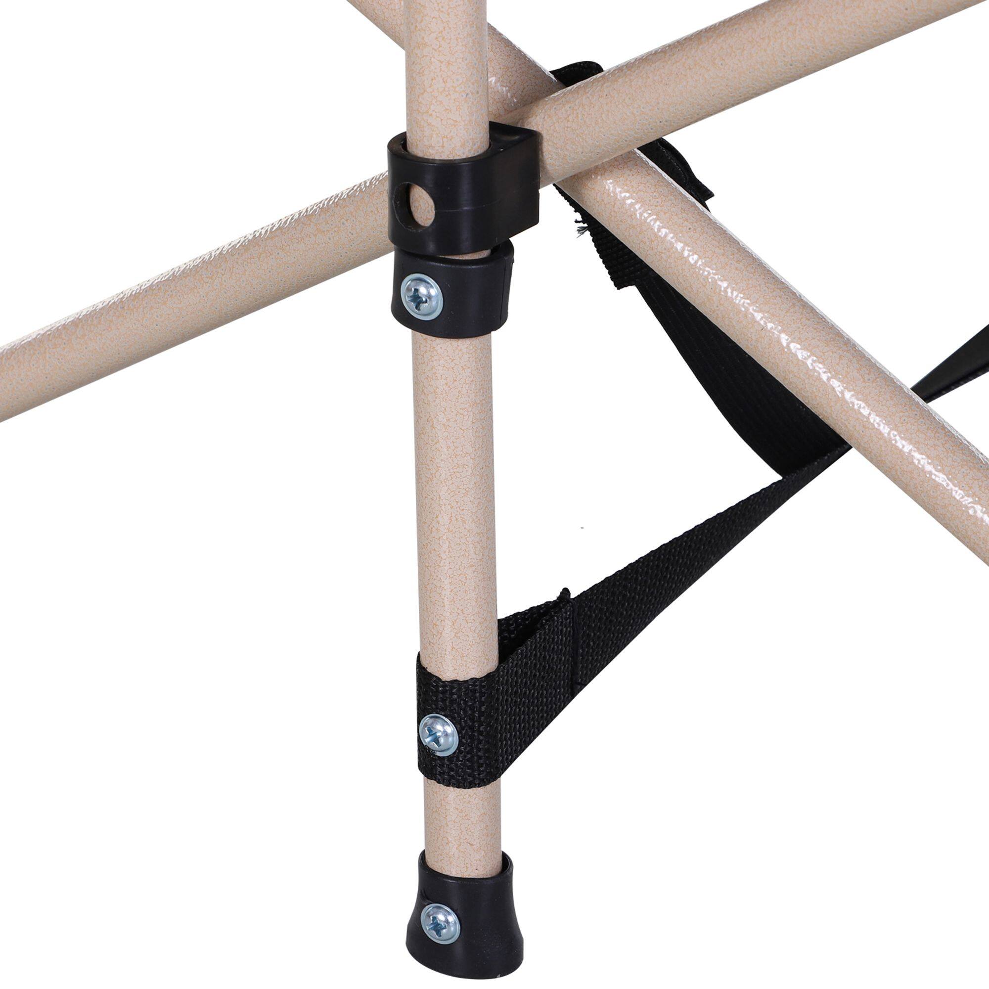 Alt View 8. Outsunny - Camping Cots for Adults with Carry Bag, Side Pocket, Outdoor Portable Sleeping Bed - Blue.