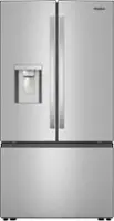 Whirlpool - 30 Cu. Ft. Bottom Freezer French Door Refrigerator with Family-Sized Capacity - Stainless Steel - Front_Zoom