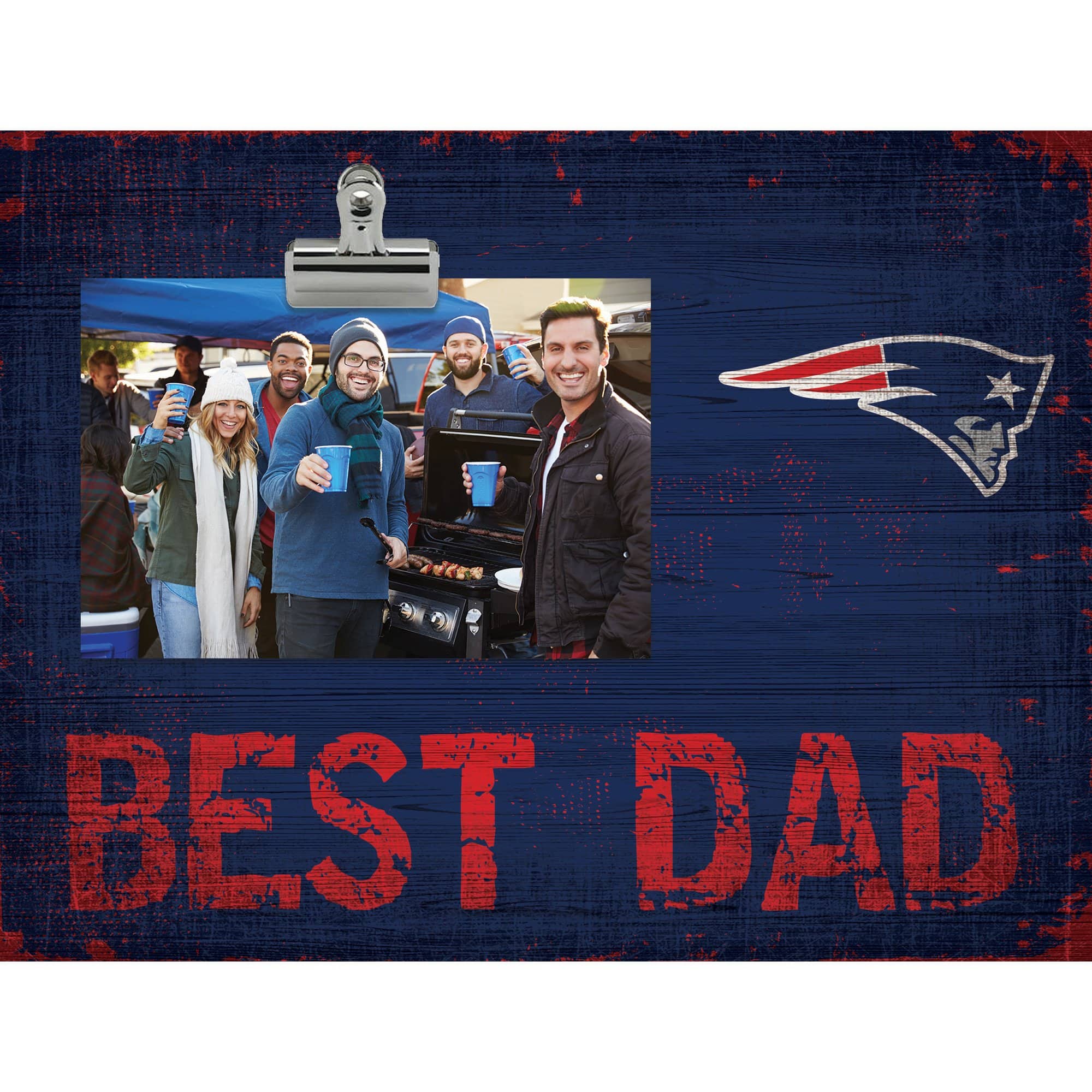Fan Creations - 8'' x 10.5'' Best Dad Clip Frame - Multicolor