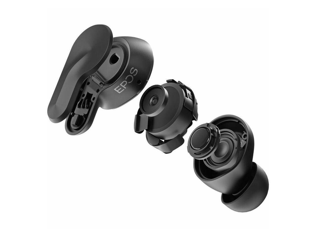 Alt View 7. EPOS - EPOS ADAPT E1 True Wireless Bluetooth Earbuds/Headphones certified for professionals - Black - Blue.