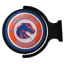 The Fan-Brand - Boise State Broncos 23'' x 21'' Team Illuminated Rotating Wall Sign - Multicolor