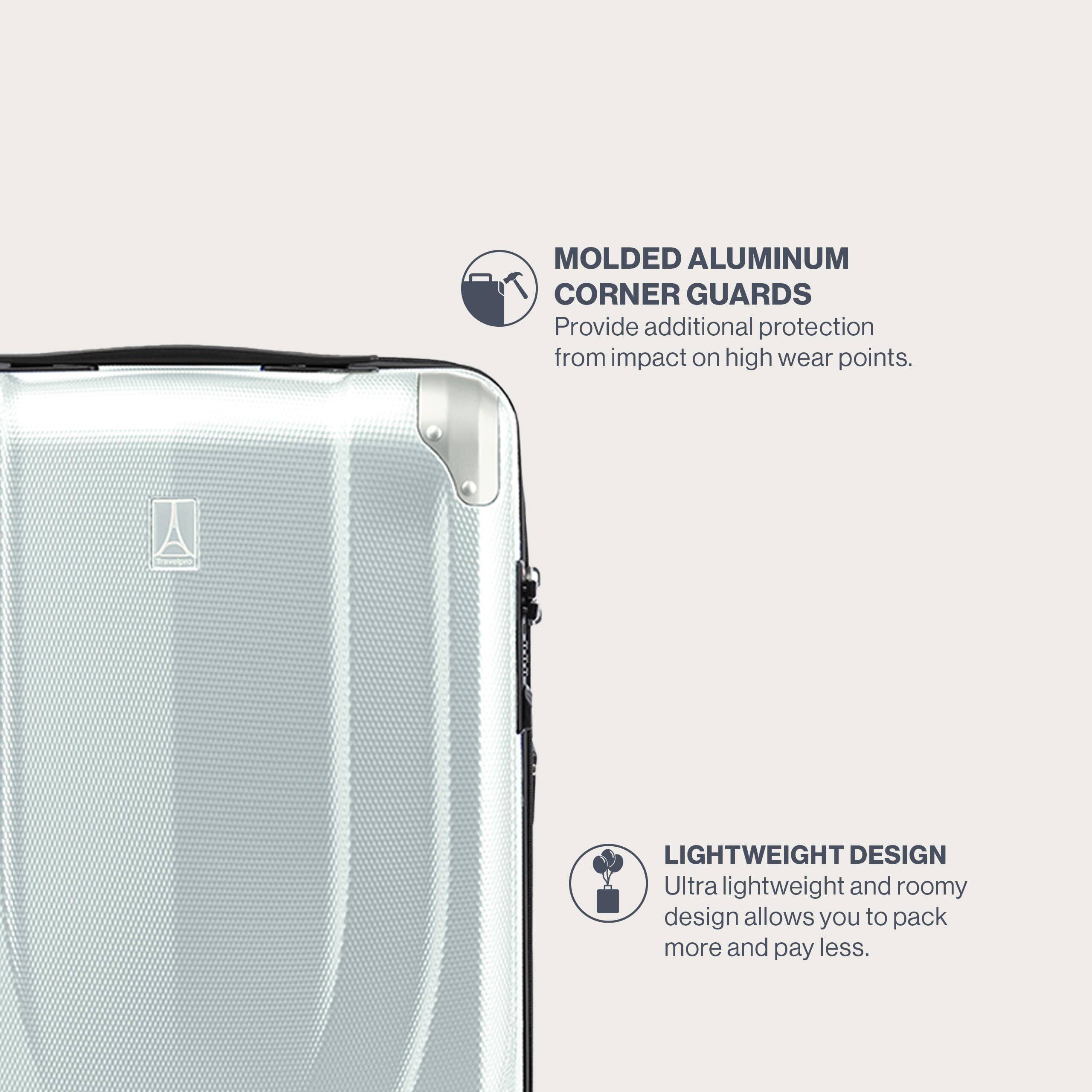 MOLDED ALUMINUM CORNER GUARDS  
Provide additional protection from impact on high wear points.  

LIGHTWEIGHT DESIGN  
Ultra lightweight and roomy design allows you to pack more and pay less.