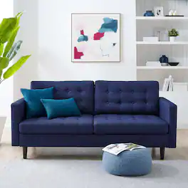 Exalt Tufted Fabric Sofa by Modway - Royal Blue