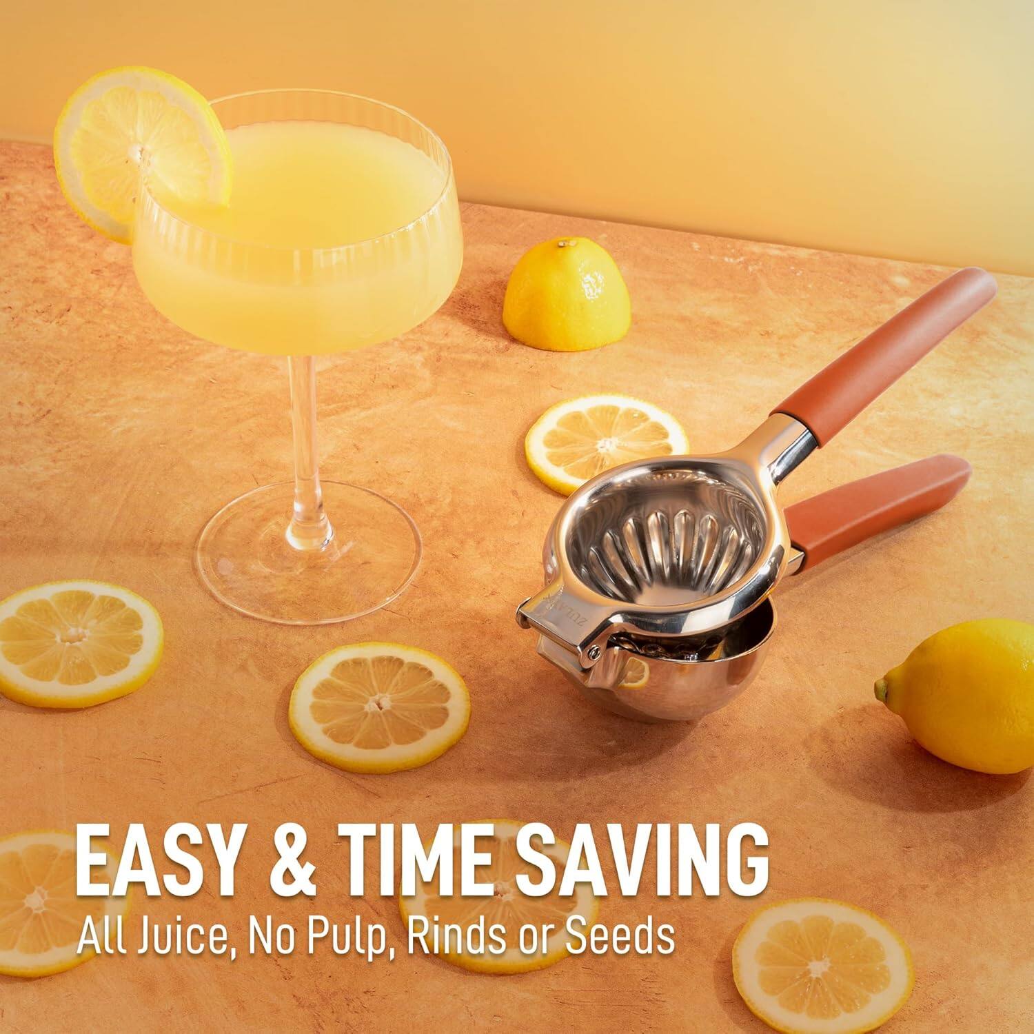 EASY & TIME SAVING
All Juice, No Pulp, Rinds or Seeds