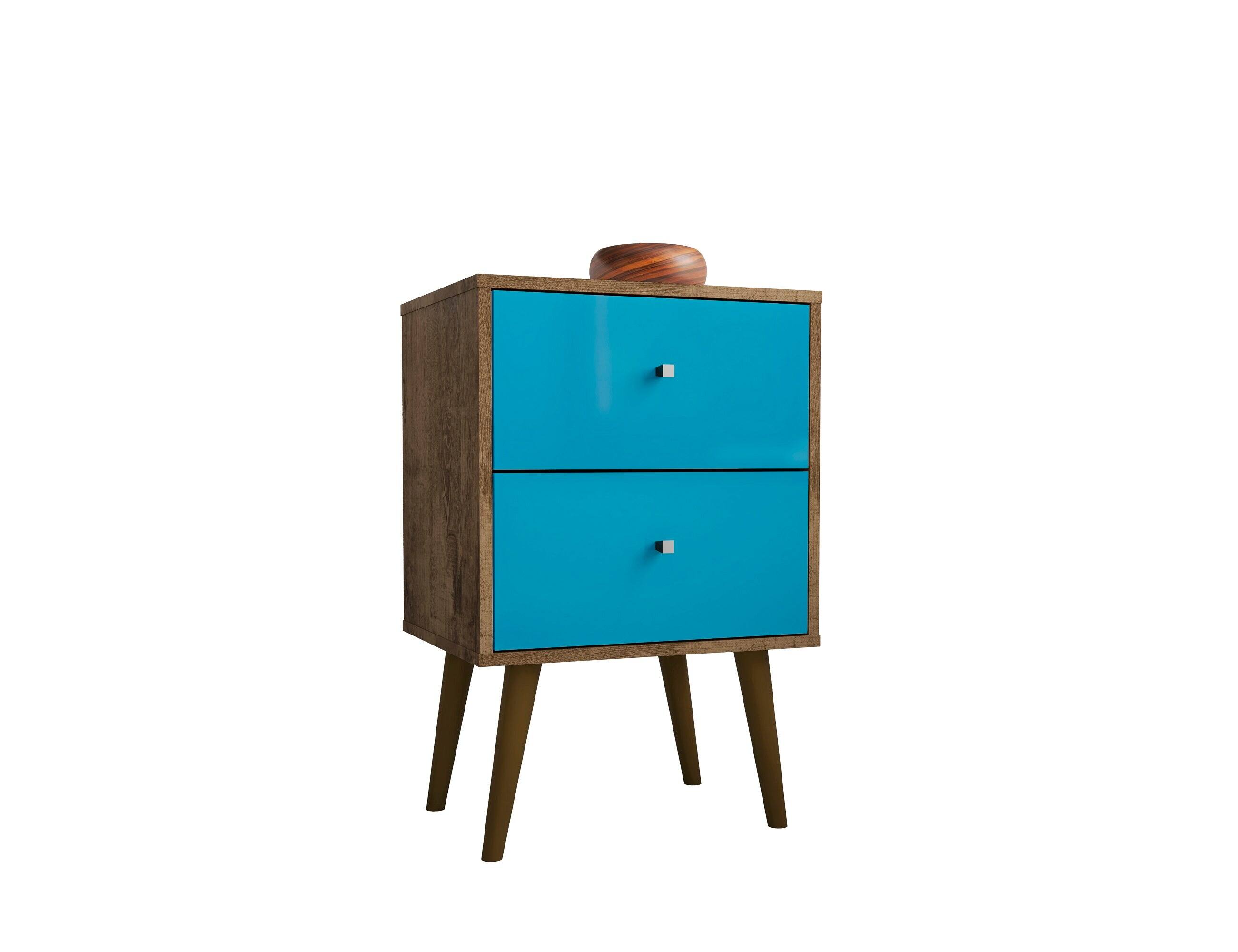 Rustic Brown and Aqua Blue