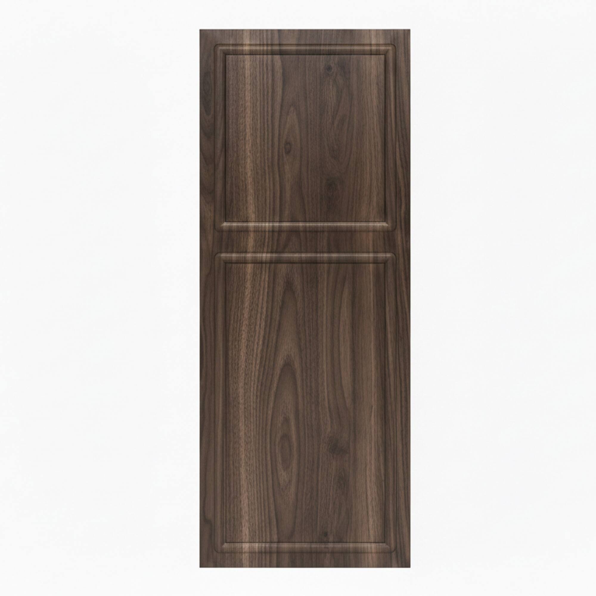 Alt View 5. Boyel Living - Antique brown Sliding Barn Door 16-in L x 1.5-in W x 80-in H with Complete Sliding Track Hardware Kit - Antique brown.