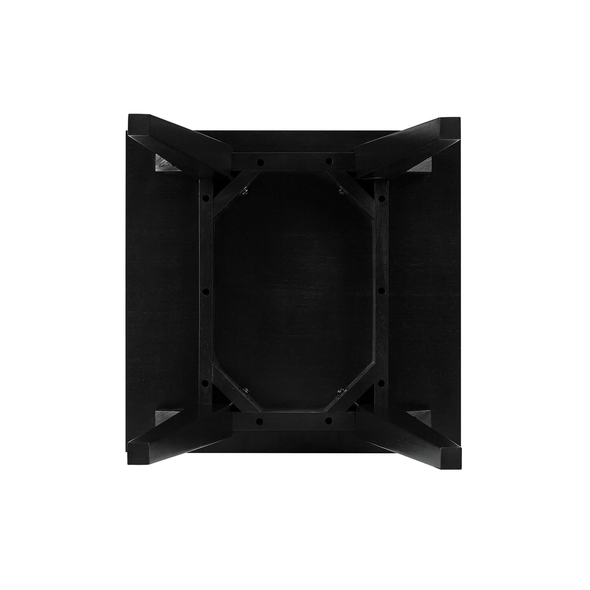 Alt View Zoom 30. Walker Edison - Scandi Side Table - Black.