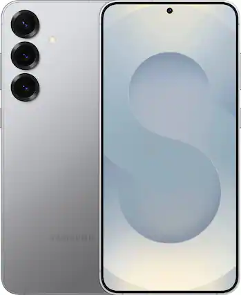 Front. Samsung - Galaxy S25+ 256GB - Silver Shadow.