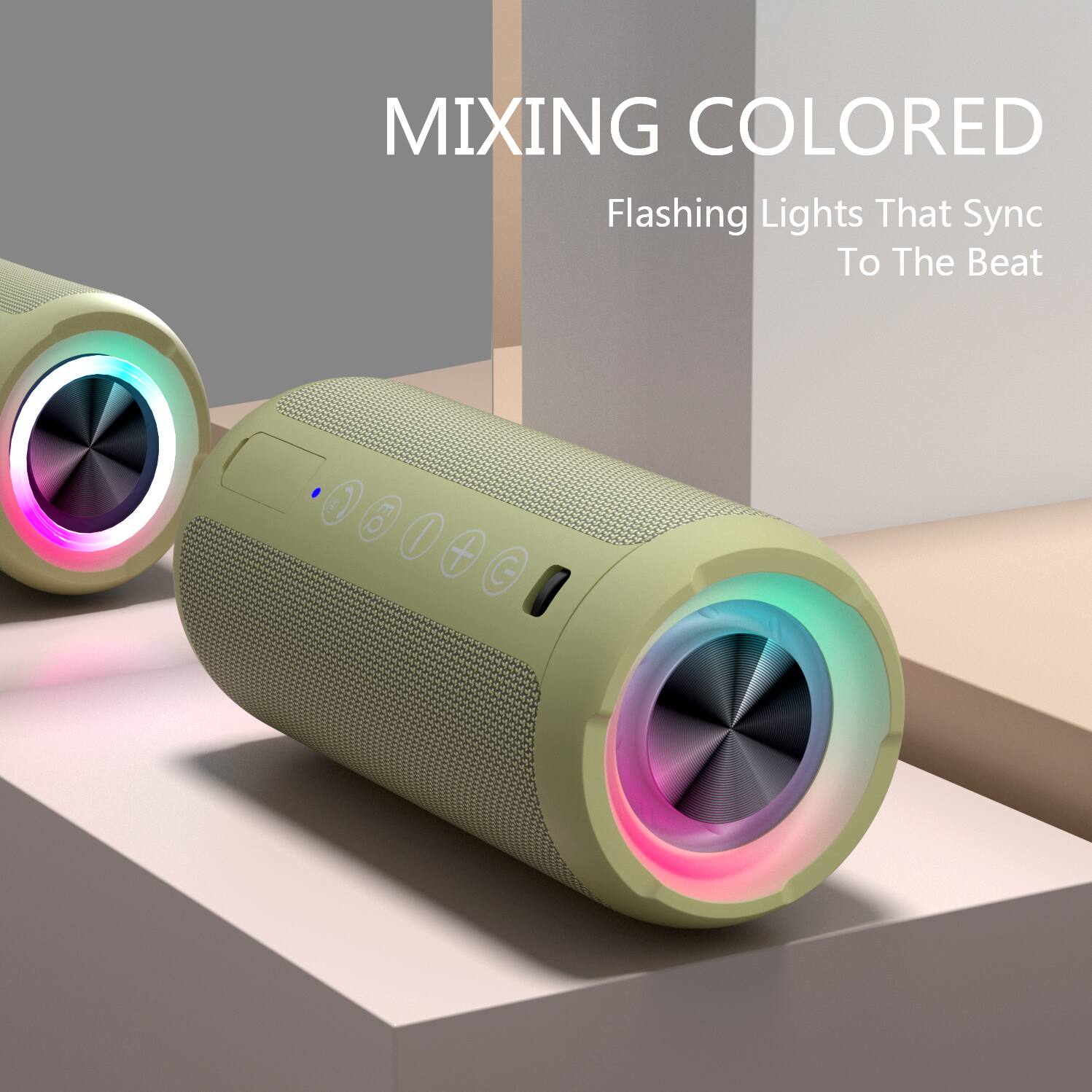 MIXING COLORED  
Flashing Lights That Sync To The Beat
