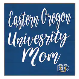 Jardine - Eastern Oregon Mountaineers 10" x 10" Mom Plaque - Navy