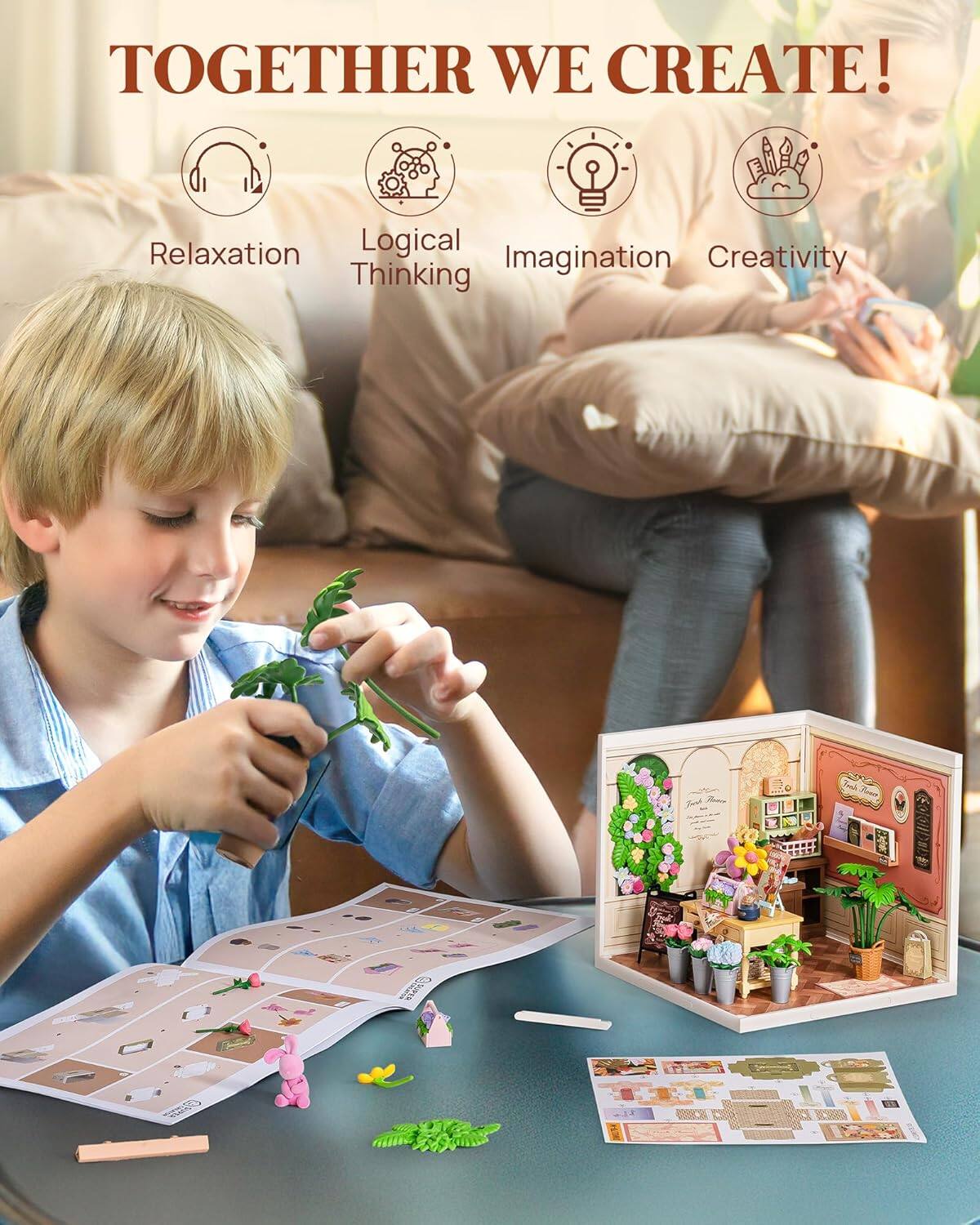 TOGETHER WE CREATE!

- Relaxation
- Logical Thinking
- Imagination
- Creativity

270 2mah Tono ID