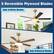 5 Reversible Plywood Blades
Side A: White Blades
Side B: Natural Blades
