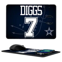 Keyscaper - Trevon Diggs Dallas Cowboys Wireless Charger and Mouse Pad - Black